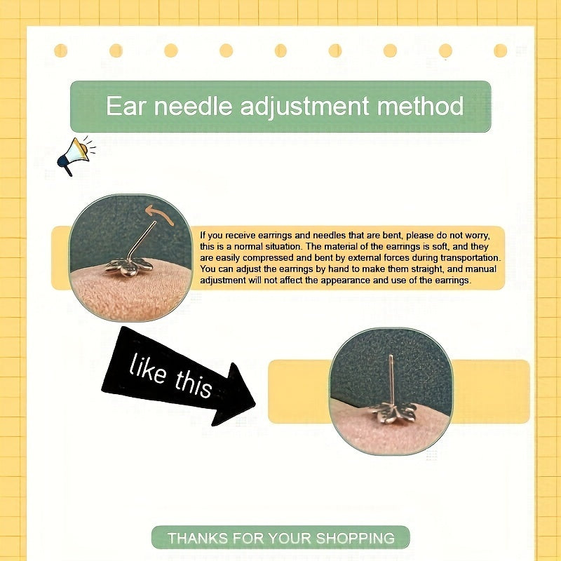 Creative personality stud earrings simple and elegant temperament zircon silver plating material climbing stud earrings women's daily leisure accessories