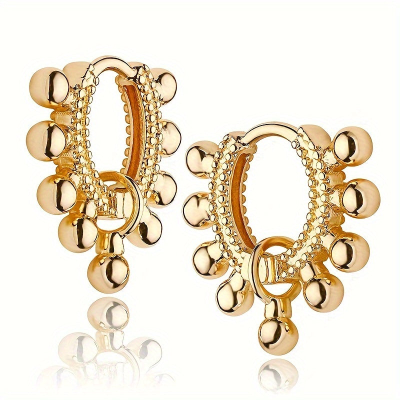 Unique Hoop Earrings Copper 18K Gold Plated Jewelry Vintage Elegant Style Suitable For Women Daily Party Earrings