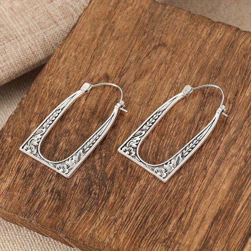 Women's Minimalist Bohemian Ethnic Style Zinc Alloy Silver Plated Earrings