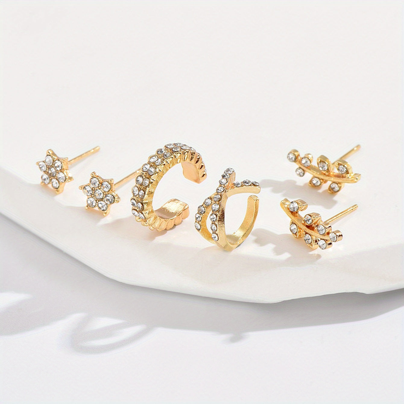 6-Piece Personalized Bohemian Crystal Mosaic Earrings Party Jewelry Gift