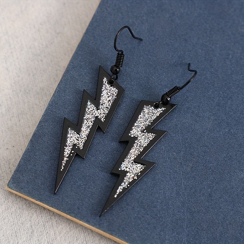 Retro pendant earrings decorated with sequins, zinc alloy jewelry, creative and personalized Women's gifts