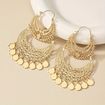 Vintage bohemian long fringed earrings