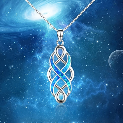 Elegant Celtic Knot Infinity Pendant Necklace - Fashion Copper Bridal & Casual Women's Accessories