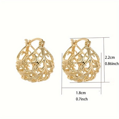 Creative Hollow Design Women's Earrings, Fashion Jewelry Earrings