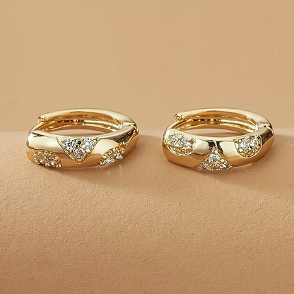 A pair of elegant vintage style earrings, suitable for women, with synthetic cubic Zirconia, copper material, nickel plating is harmless, April birthstone, suitable for daily and party occasions