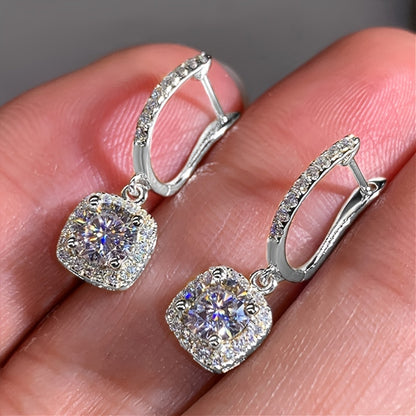 Stunning Square Shape Drop Earrings for Women - Elegant Wedding Accessories
