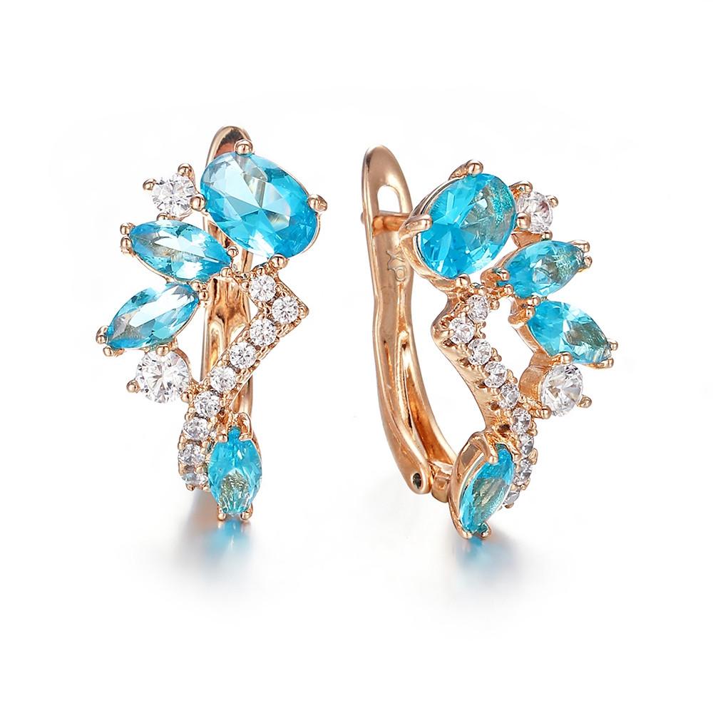 Colorful birthday gemstone pendant earrings, horse eye cut red purple olive emerald earrings, flower and leaf exquisite earrings gift.