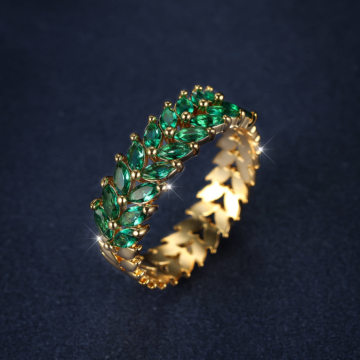 Exquisite Double Row Copper Promise Ring, Sparkling Zircon, Bridal Wedding Ring, Suitable for Women