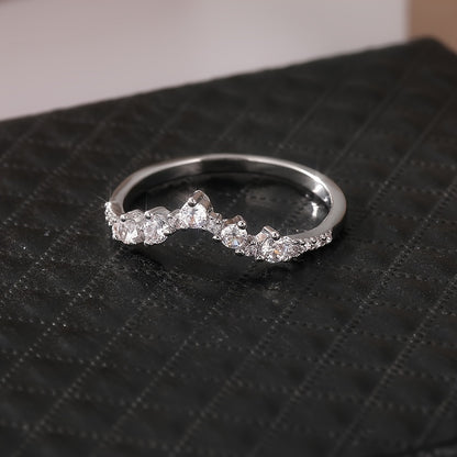 1.2 Carat Pear Shaped Zirconia Crescent Engagement Ring 3 Piece Set, Moon Engagement Ring, Vintage Engagement Ring, Art Deco Gift, Vintage