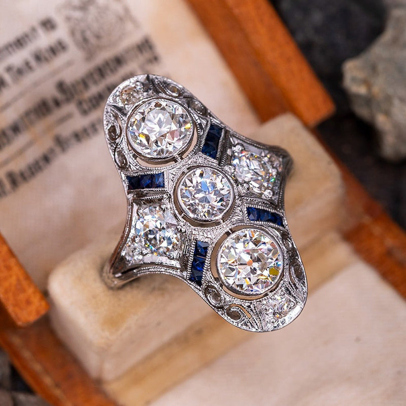Bohemian Style Luxury Anniversary Ring, Ladies - Vintage Style, Sparkling Zircon, Perfect for Everyday Wear and Parties