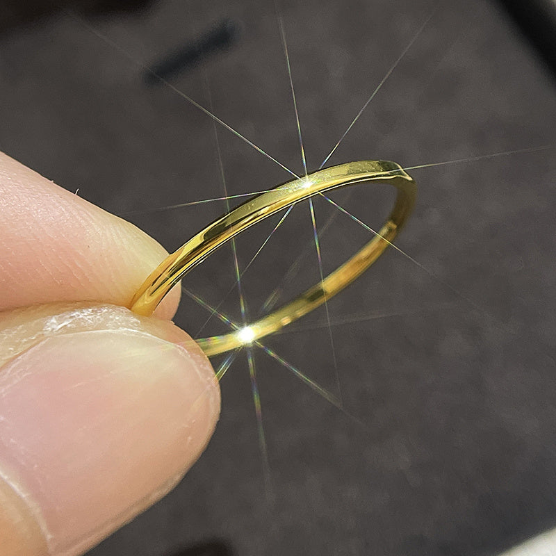 4-Piece Vintage Bohemian 14K Gold Copper Plated Ring Set, Synthetic Square Technetium, Ladies Stackable Bridal Jewelry for Everyday Wear and Christmas Gifts