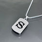 1 piece initial pendant necklace, 201 stainless steel, hollow design, non-fading, stylish punk street hip-hop accessories, unisex sweater chain