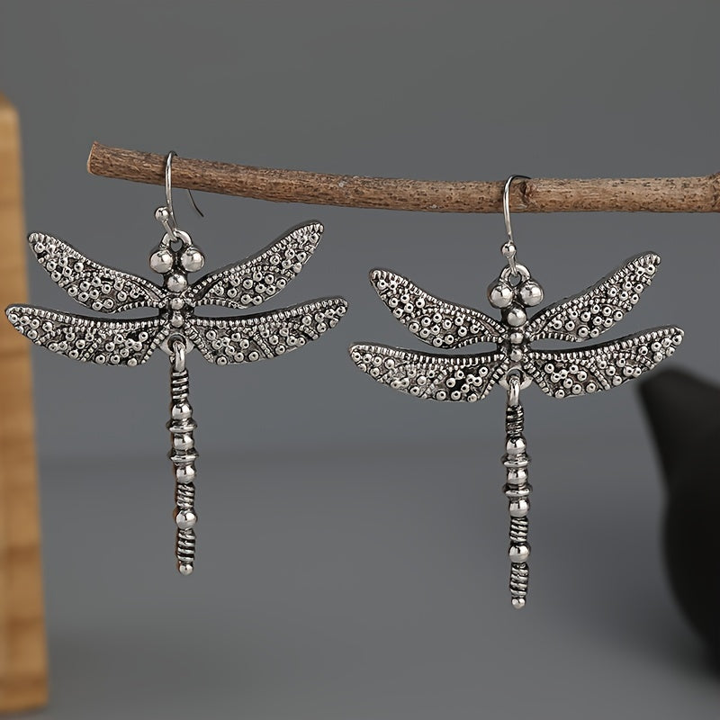 Dragonfly Earrings - Large - Silver