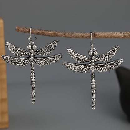 Dragonfly Earrings - Large - Silver