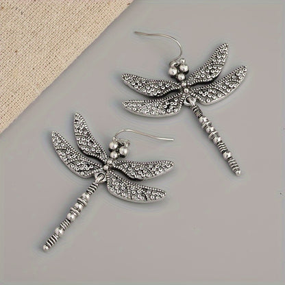 Dragonfly Earrings - Large - Silver