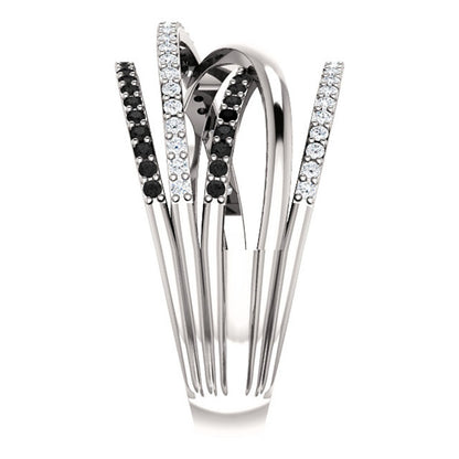 925 Silver Plated Black Zirconia Ring Anniversary Gift Engagement Wedding Ring Jewelry Gift Ladies Ladies