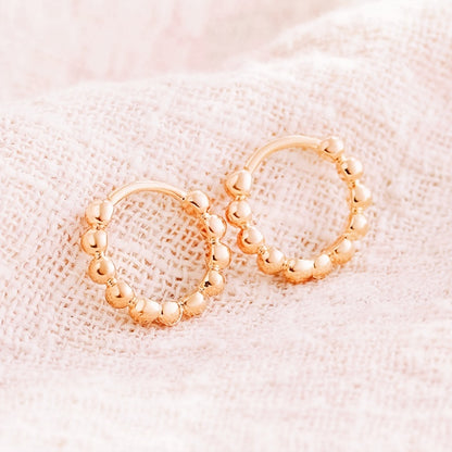 Elegant copper hoop earrings, suitable for women, simple and stylish, daily wear, nickel-free plating, suitable for all seasons, ideal for Ramadan celebrations