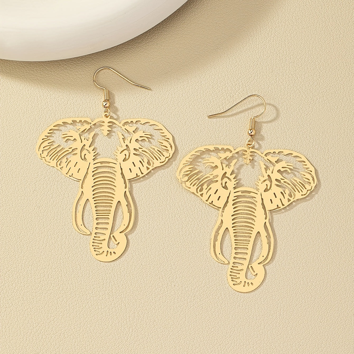 Simple and exaggerated elephant Women's earrings