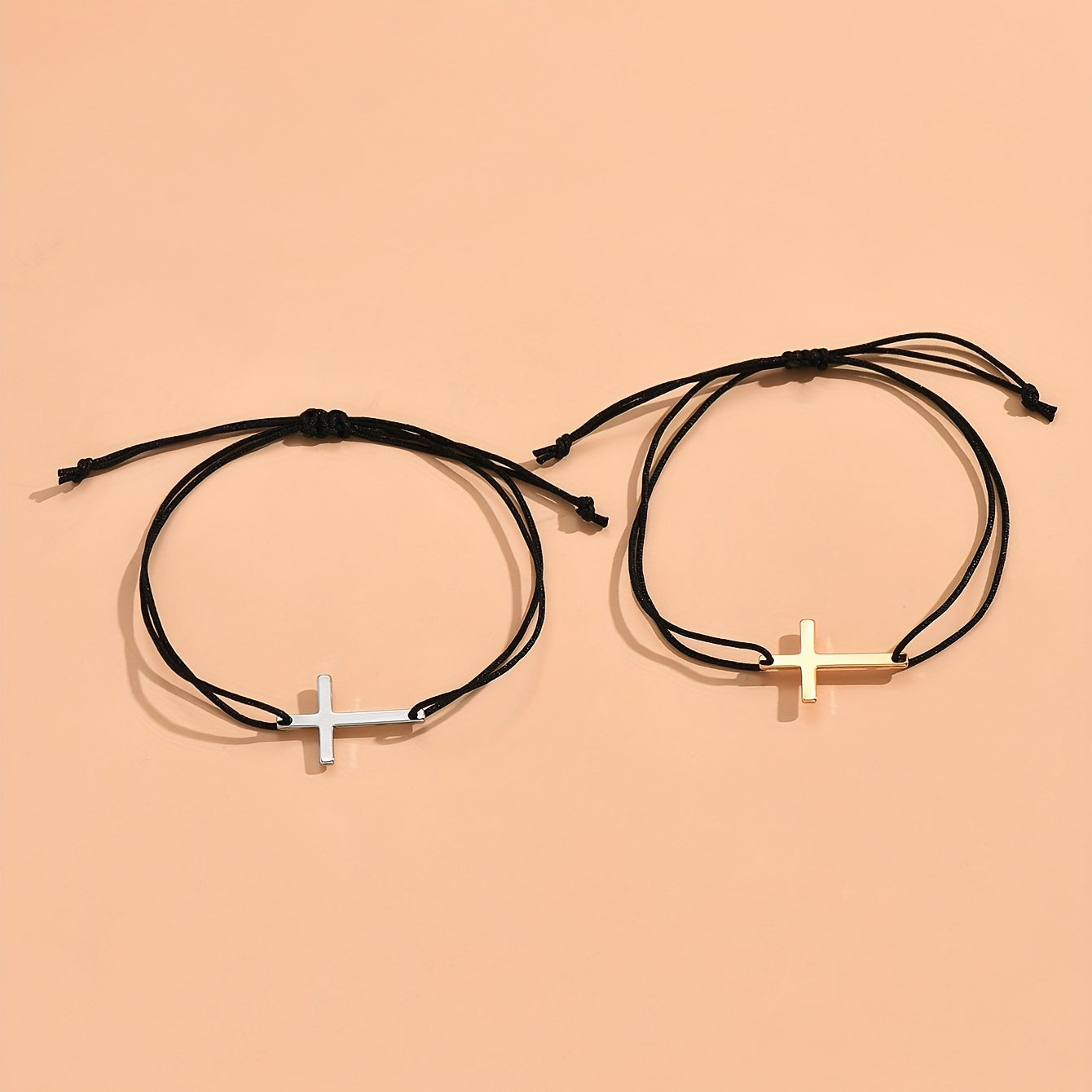 Couple cross-woven bracelet summer vacation adjustable friendship jewelry