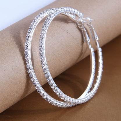 Simple luxury exaggerated round earrings ring earrings