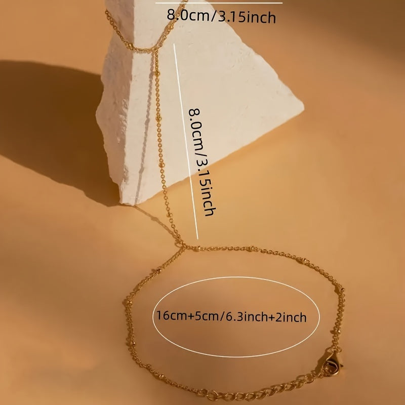 Ladies Elegant Stainless Steel Bead Bracelet - Perfect Gift for Weddings and Parties