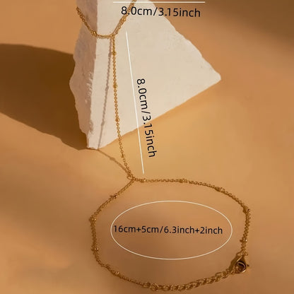 Ladies Elegant Stainless Steel Bead Bracelet - Perfect Gift for Weddings and Parties