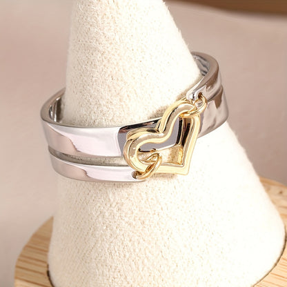 Tzliwen Heart Ring - Silver Thumb Ring - Happy Ring - Exquisite Silver Ring - Christmas Gift for Her - Birthday Gift - Gift for Her