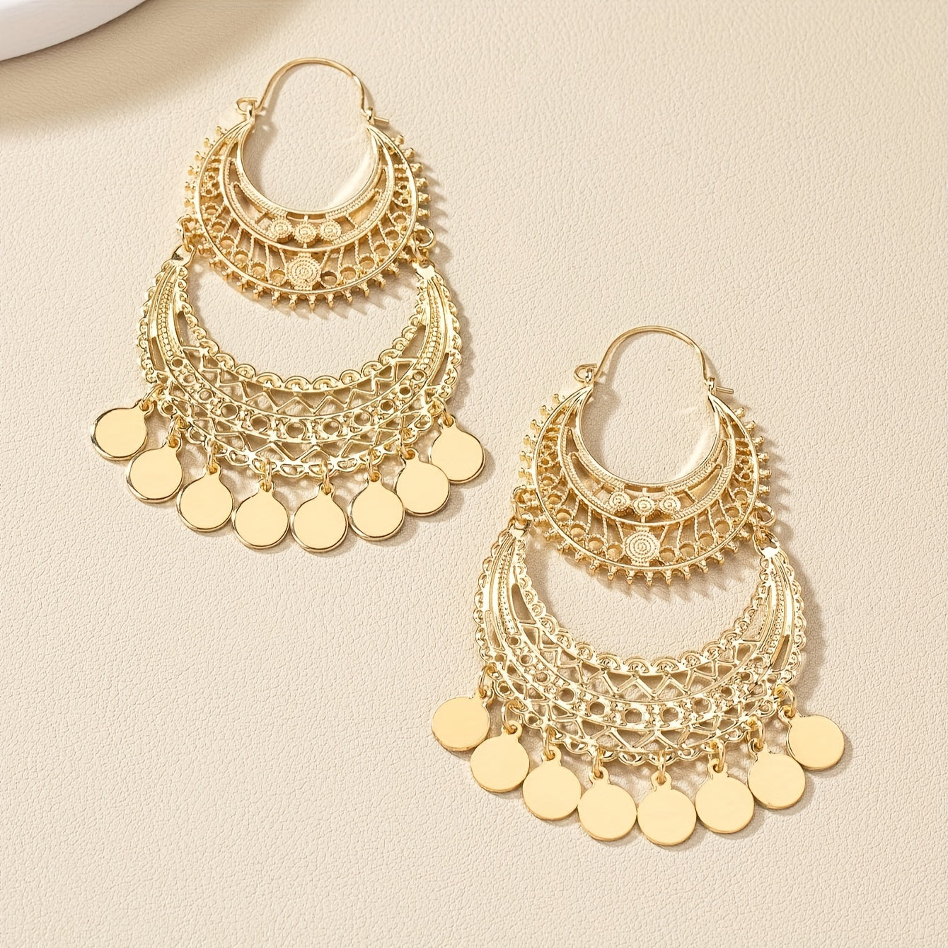 Vintage bohemian long fringed earrings