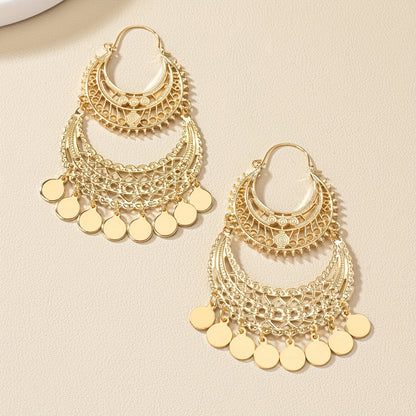 Vintage bohemian long fringed earrings