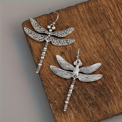 Dragonfly Earrings - Large - Silver
