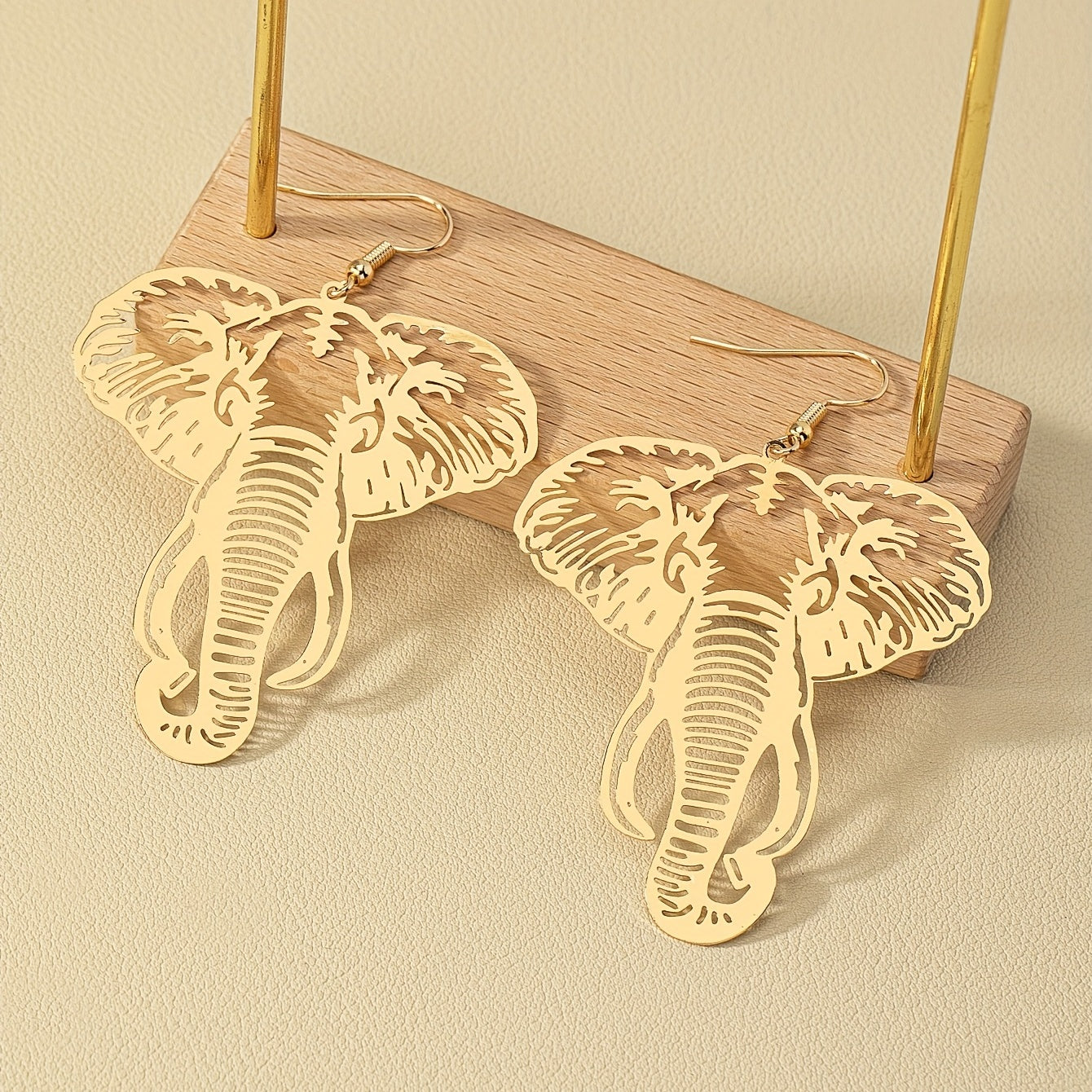 Simple and exaggerated elephant Women's earrings
