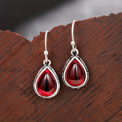 Elegant Vintage Silver Plated Droplet Earrings with Green Zirconia - Nickel Free Copper, Exquisite Filament Design for Weddings and Everyday Wear