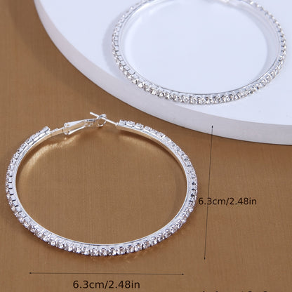 Simple luxury exaggerated round earrings ring earrings