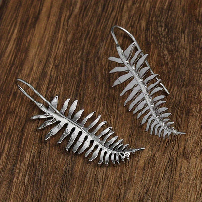 Retro Pendant Earrings Silver Plated Retro Leaf Design with Everyday Clothing Party Accessories Perfect Decoration Cool Friends