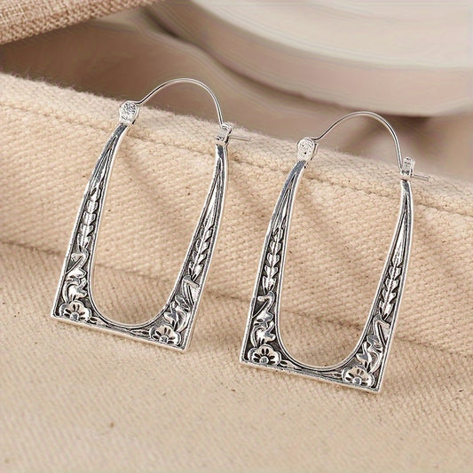 Women's Minimalist Bohemian Ethnic Style Zinc Alloy Silver Plated Earrings