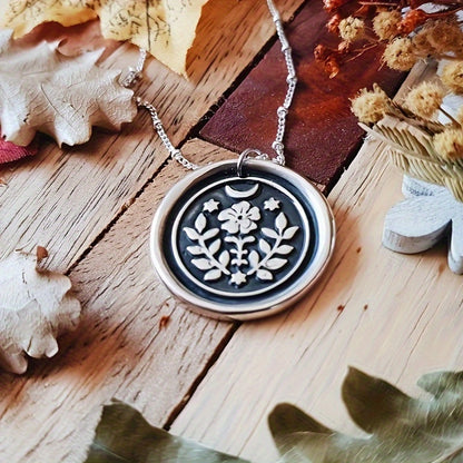 Bohemian Retro Silver Plated Geometric Carved Pendant Necklace - Ladies Versatile Casual Decoration, Bohemian Multilayer Bead Chain