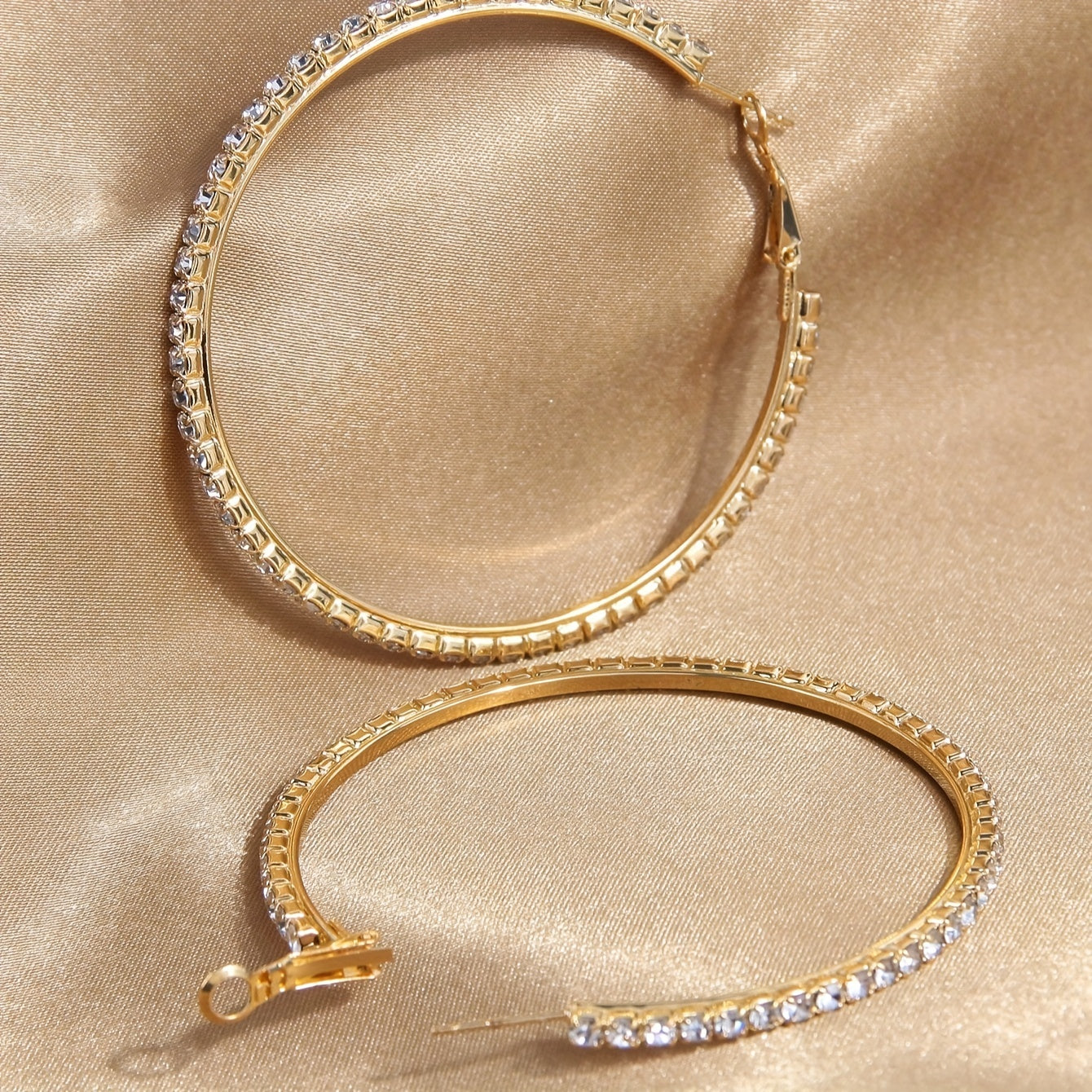 Simple luxury exaggerated round earrings ring earrings