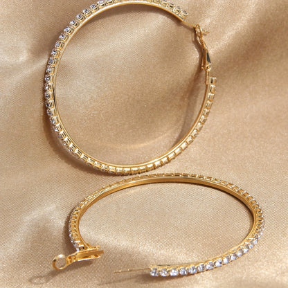 Simple luxury exaggerated round earrings ring earrings