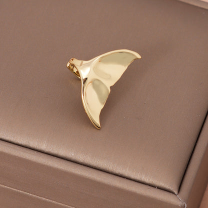 Ladies' Elegant Mermaid Tail Earrings - Vintage Copper Jewelry for Casual Attire and Music Festivals