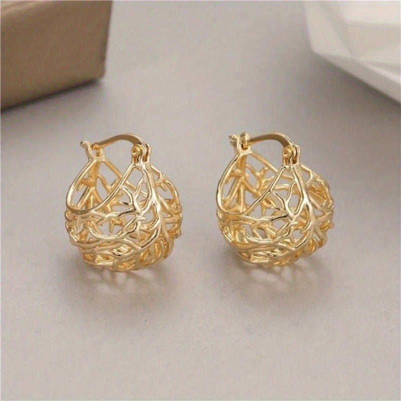 Creative Hollow Design Women's Earrings, Fashion Jewelry Earrings