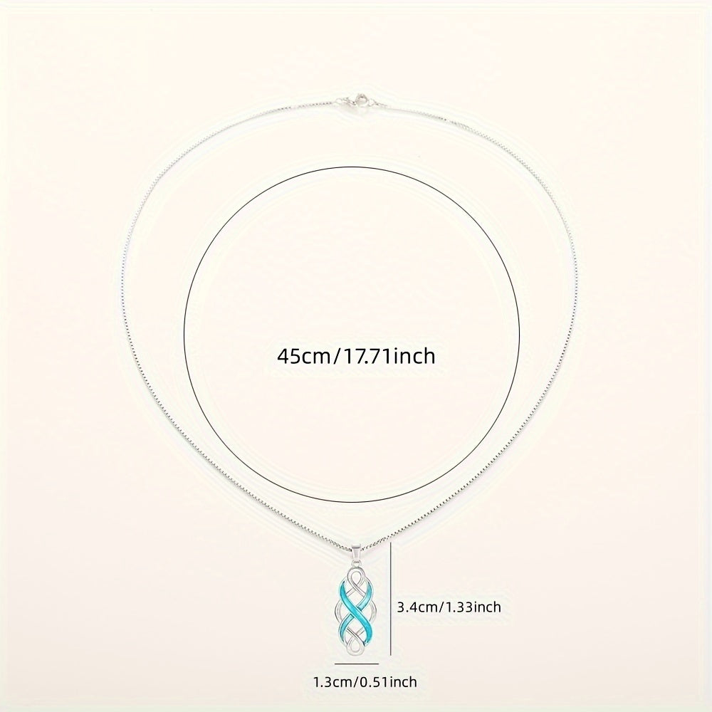 Elegant Celtic Knot Infinity Pendant Necklace - Fashion Copper Bridal & Casual Women's Accessories