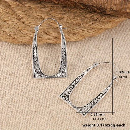 Women's Minimalist Bohemian Ethnic Style Zinc Alloy Silver Plated Earrings