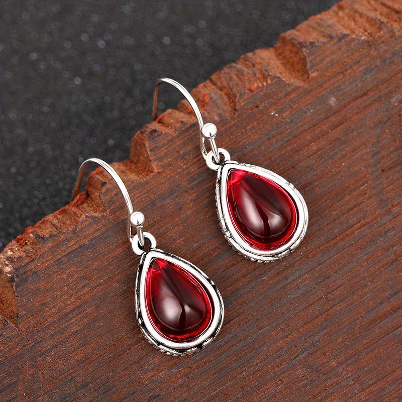 Elegant Vintage Silver Plated Droplet Earrings with Green Zirconia - Nickel Free Copper, Exquisite Filament Design for Weddings and Everyday Wear