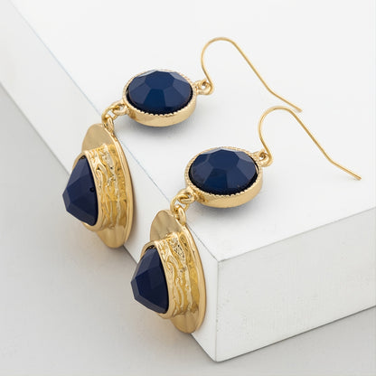 Fashion Blue Water Drop Earrings Women's Accessories 2023 New Products