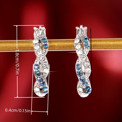 Elegant round earrings, suitable for women's wedding engagement wear, cross design earrings