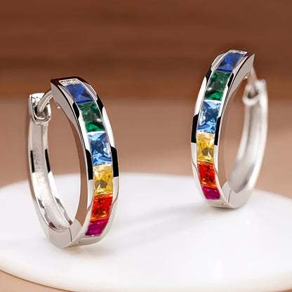 Elegant Ladies Earrings with Sparkling Cubic Zirconia - Nickel Free Copper for Everyday Wear and Parties in a Variety of Colors