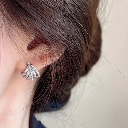 Elegant and Sexy Zircon Claw Earrings for Women - Faux Cubic Zirconia Jewelry - April Birthstone