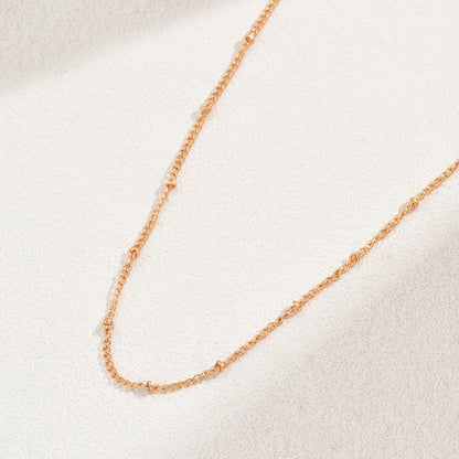 Minimalist Bead Chain Ladies Necklace Holiday Party Gifts