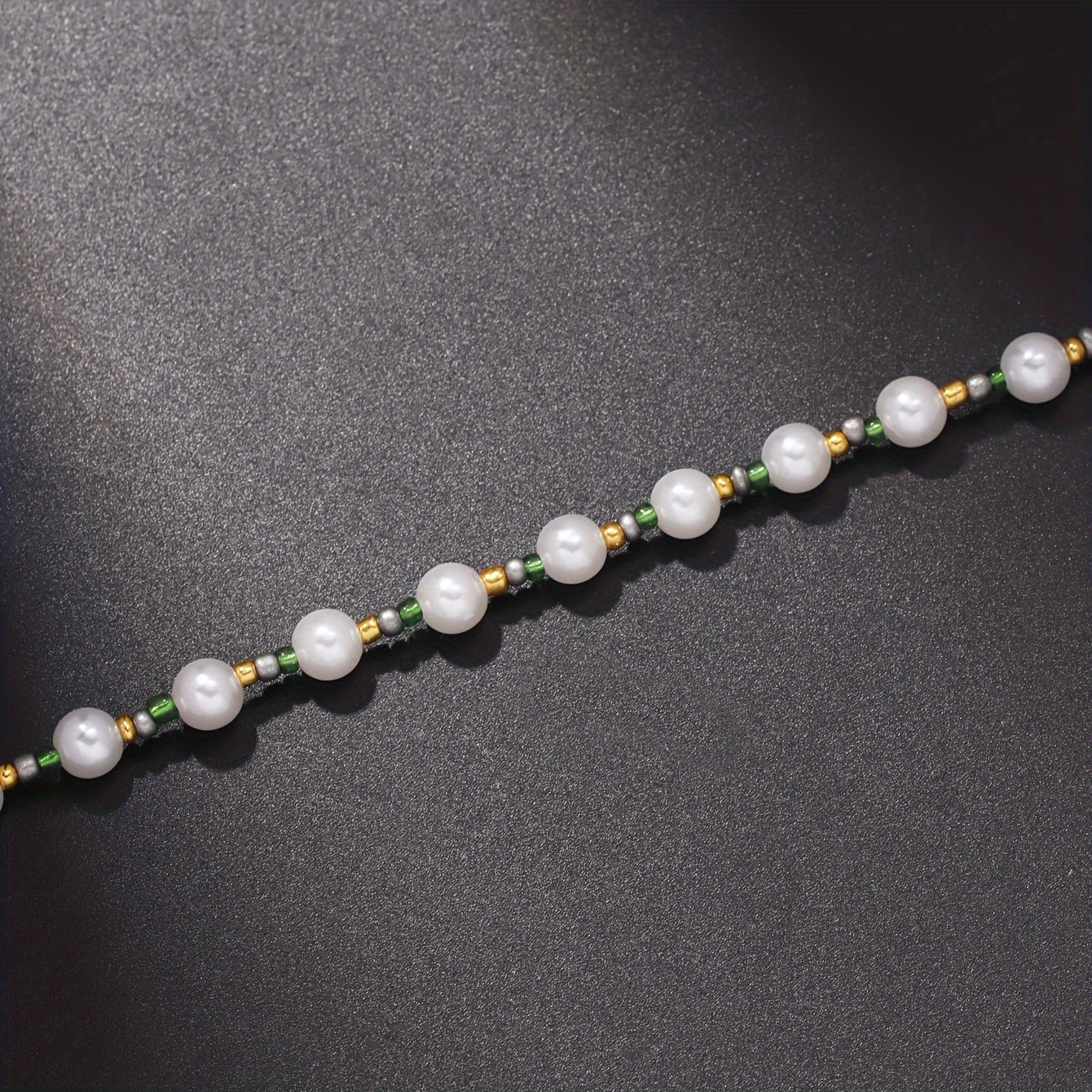 Men's Casual Faux Pearl Necklace, Daily Accessories Jewelry