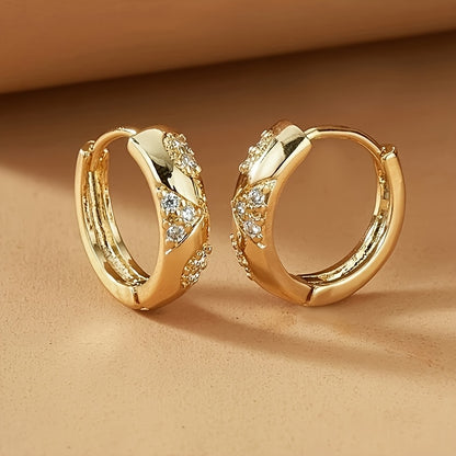A pair of elegant vintage style earrings, suitable for women, with synthetic cubic Zirconia, copper material, nickel plating is harmless, April birthstone, suitable for daily and party occasions